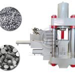 Vertical metal cake pressVertical metal cake press