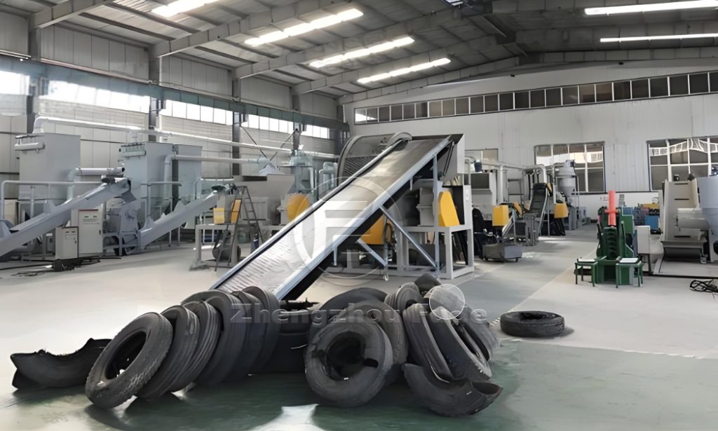 Large scale metal shredding production line