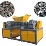 Double axis shredderScrap iron dual axis shredder