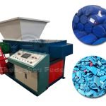 Single axis shredderSingle axis blue barrel shredder