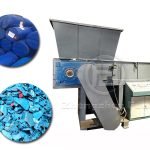 Single axis shredderSingle axis blue barrel shredder