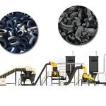 Large scale metal shredding production lineLarge tire shredding production line