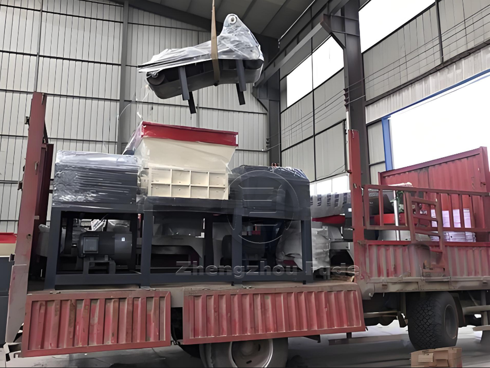 Large shredder production line