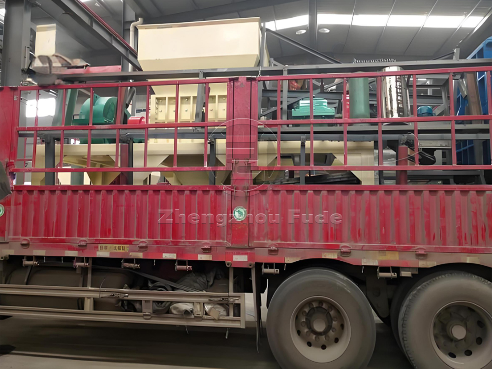 Large shredder production line