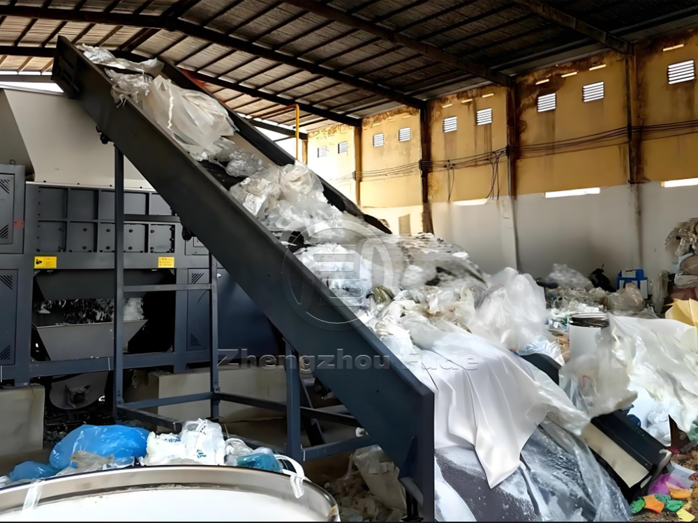 Large shredder production line