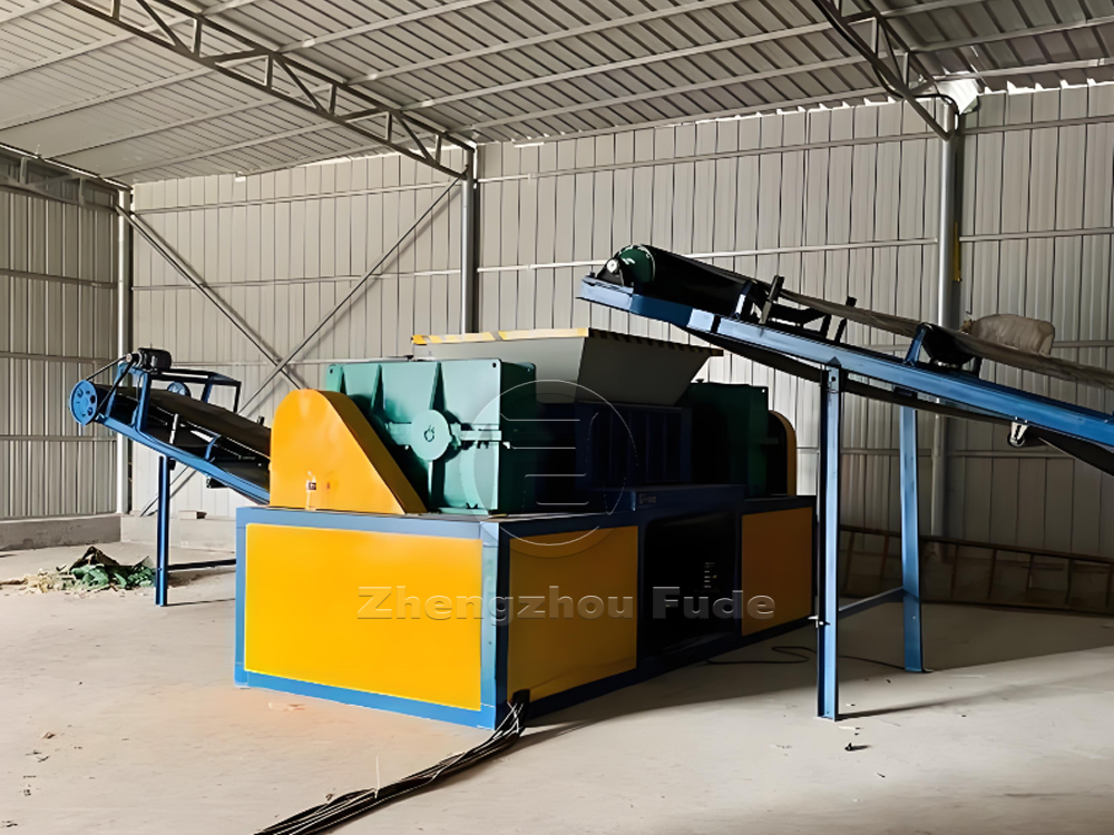 Large shredder production line