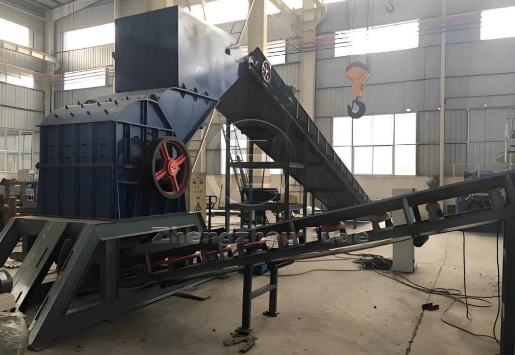 Metal crushing production line