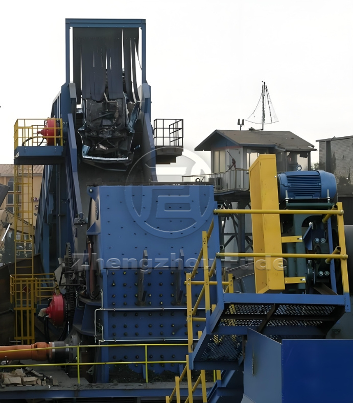 Metal crushing production line